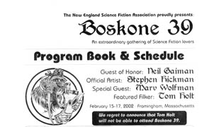 Boskone 39 Program Tabloid header