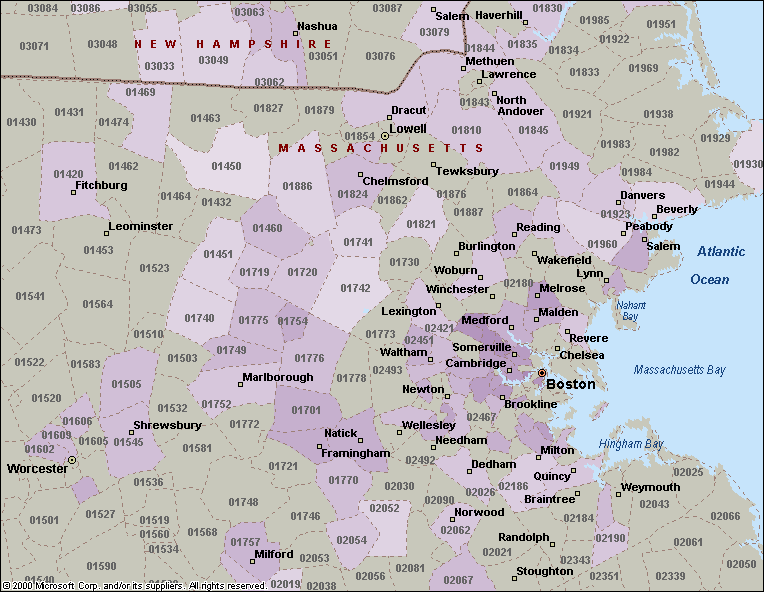 Members Eastern MA By Zip Code