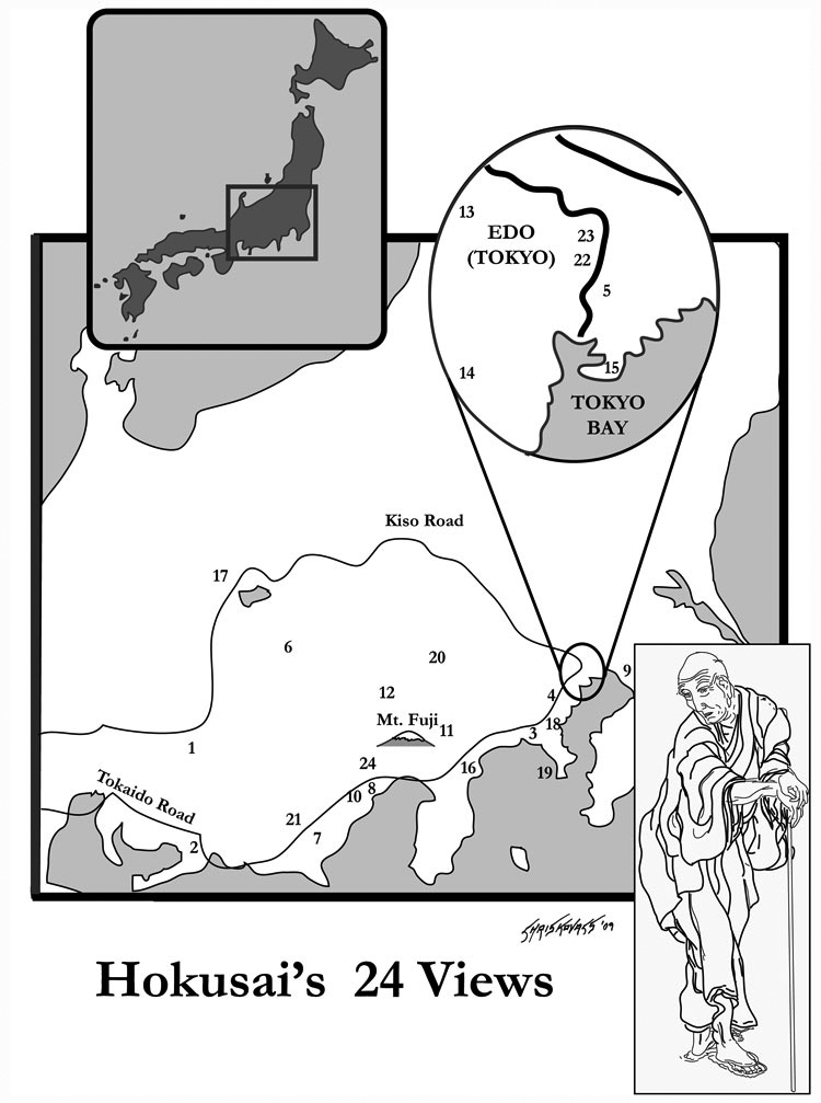 24 Views Hokusai Map